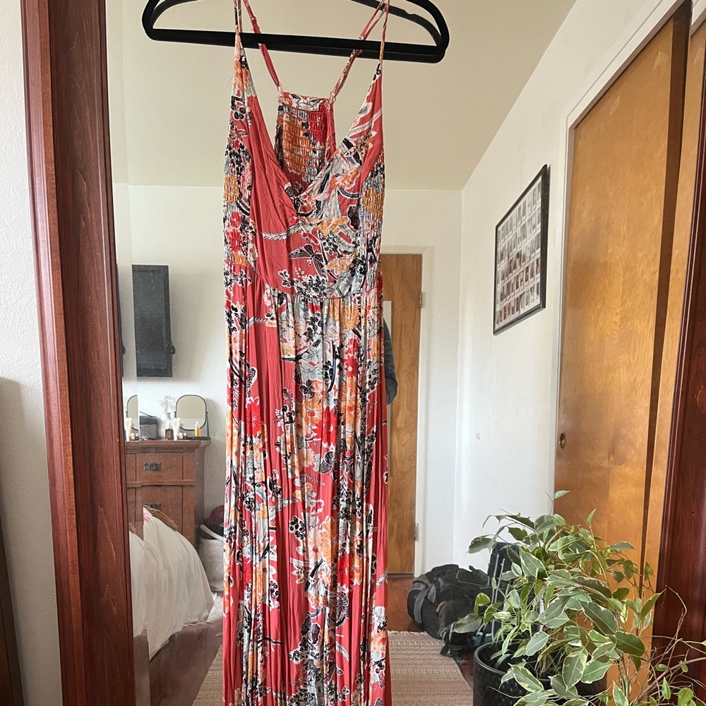 Free People Multicolor Floral Maxi Dress
